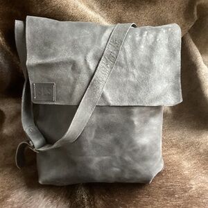 MAYKO Bags SLS Big Suede Leather Top Flap Satchel Crossbody Handbag Israel